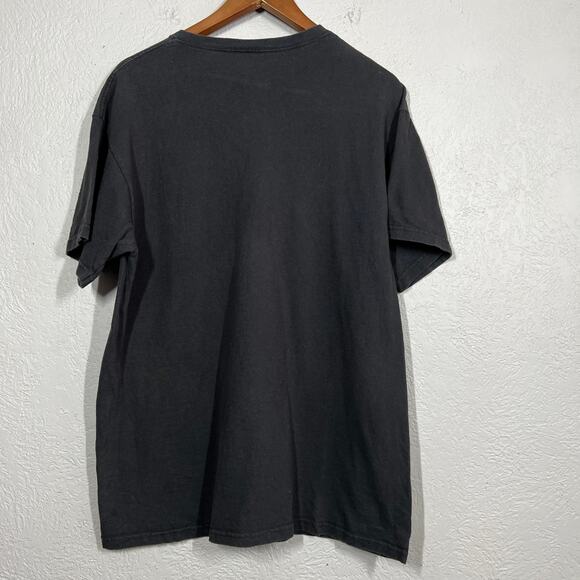 Y2K Bob Marley Merch Graphic Tee Zion Roots Black - L - Picture 2 of 3